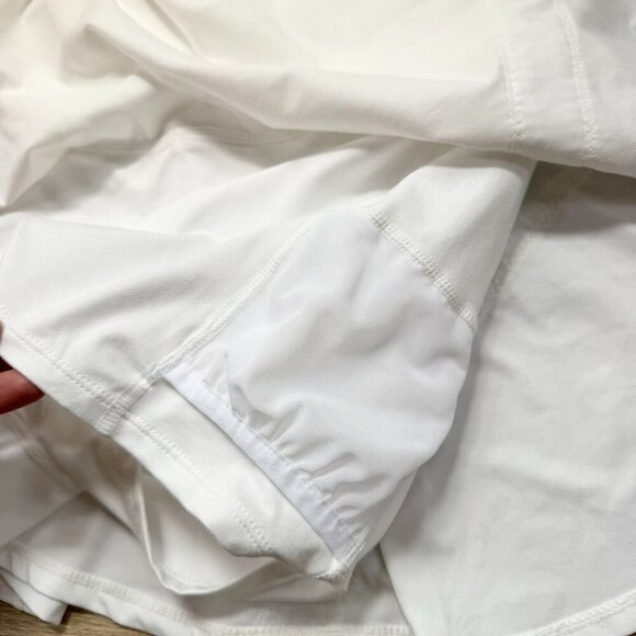 New Free People Movement Pleats and Thank You Skort Skirt Tennis White Large - Picture 5 of 12